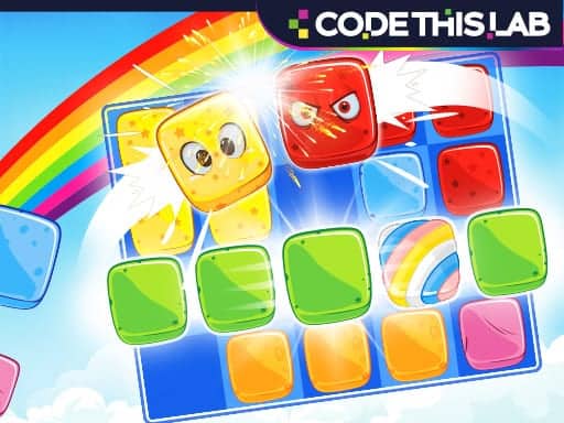 Screenshot van Gummy Blocks Battle