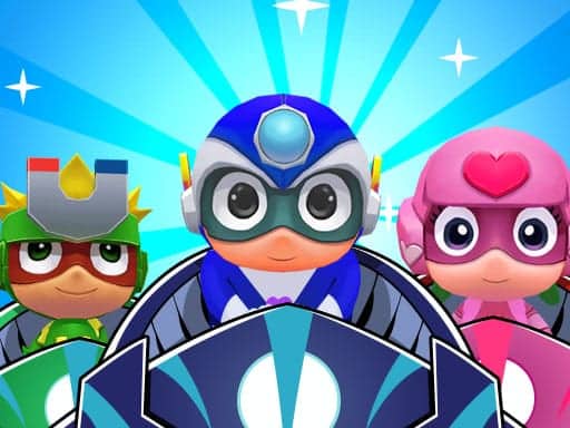Screenshot van Masks Heroes Racing Kid