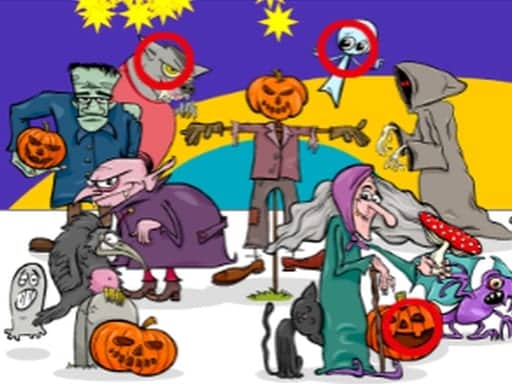 Screenshot van Find 5 Differences Halloween