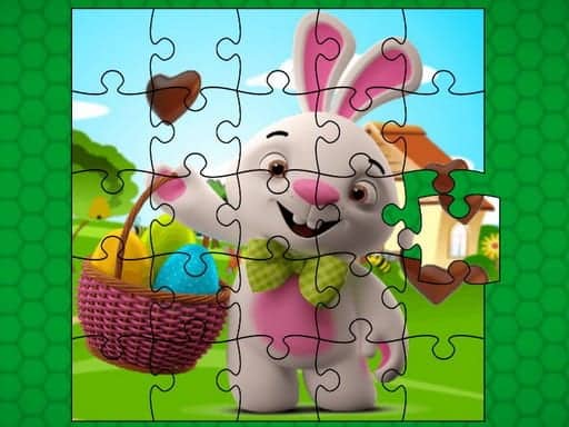 Screenshot van Easter Bunny Eggs Jigsaw