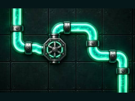 Screenshot van Glowline Pipes
