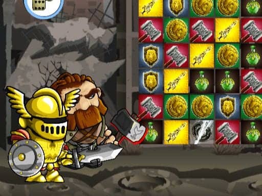 Screenshot van Zombie vs Warriors