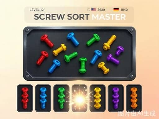 Screenshot van Screw Sort Master