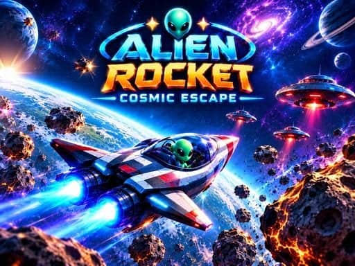 Screenshot van Alien Rocket : Cosmic Escape