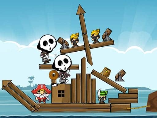 Screenshot van Siege Hero Pirate Pillage
