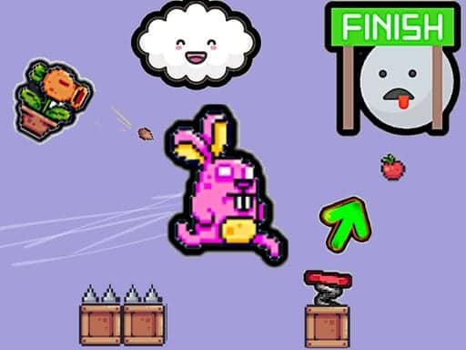Screenshot van Cute Rabbit's Challenging Adventure