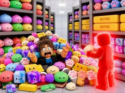 Screenshot van Clean the Squishes! ASMR Sorting Obby