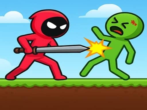 Screenshot van Red Stickman vs Monster School