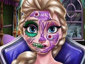 Screenshot van Elsa Enge Halloween Make-up