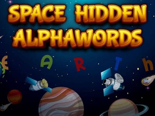 Screenshot van Space Hidden Alphawords