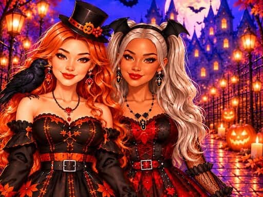 Screenshot van Besties Halloween Fashionista