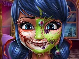 Screenshot van Dotted Girl Halloween Makeup